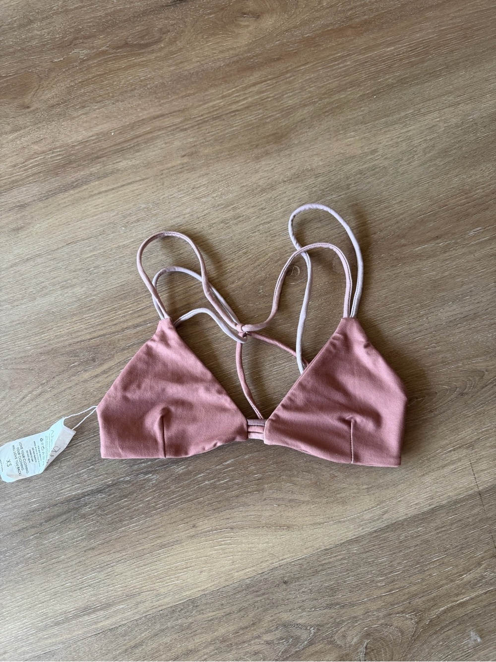 Niyama Sol Soft Triangle Bralette in Dusty Rose Pink